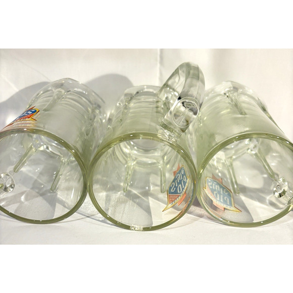 Vintage Heileman's Old Style Heavy Glass Beer Tavern Mugs Set Of 3 5 3/4" Tall - Picture 6 of 7